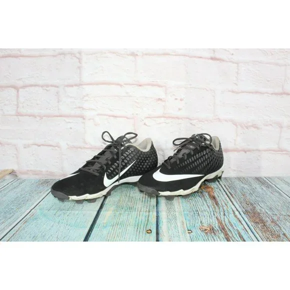 Nike Ultrafly 2  Black Nylon Lace up Soccer Cleats Sneakers Shoes Size 12 - Picture 2 of 9